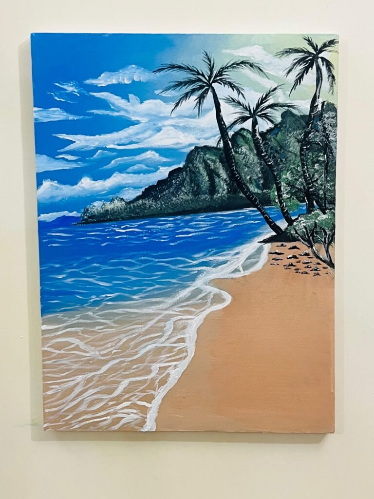 palm tree artwork