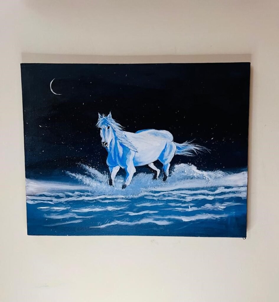 acrylic horse painting