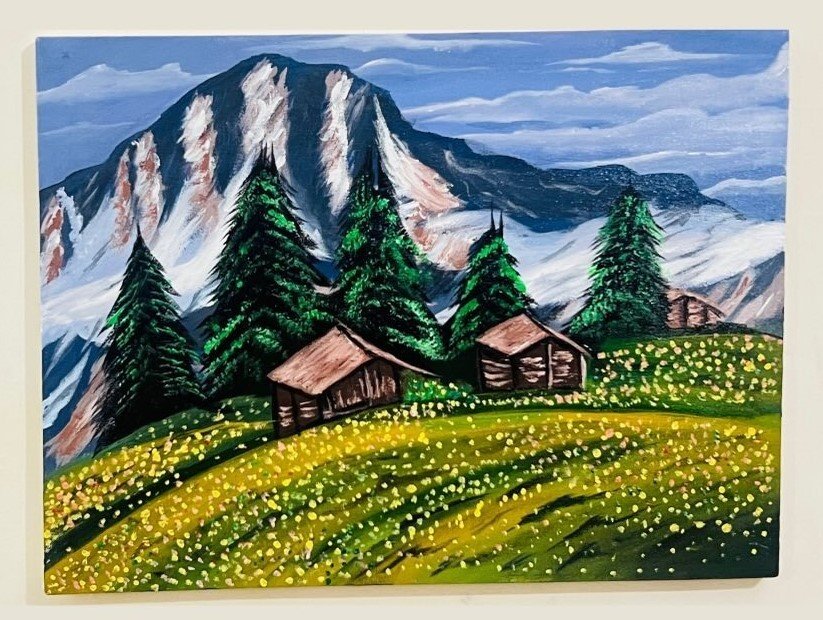 mountain landscape art